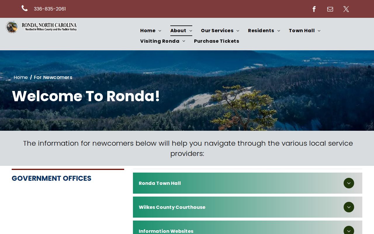 Ronda criminal history services and sheriff coverage page